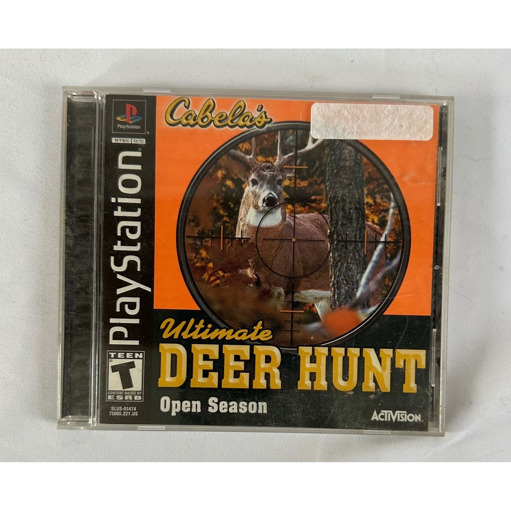 Cabelas Ultimate Deer Hunt Open Season Playstation 1 PS1 Game Hunting Activision